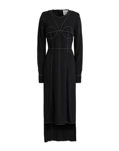 Rohe Róhe Woman Midi Dress Black Size 8 Viscose