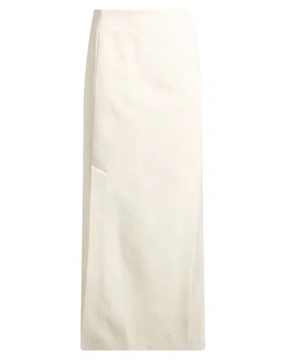 Rohe Róhe Woman Midi Skirt Off White Size 6 Viscose, Elastane