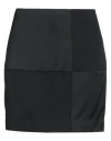Rohe Róhe Woman Mini Skirt Black Size 10 Viscose, Virgin Wool