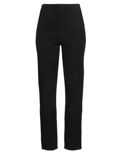 Rohe Róhe Woman Pants Black Size 10 Goat Skin