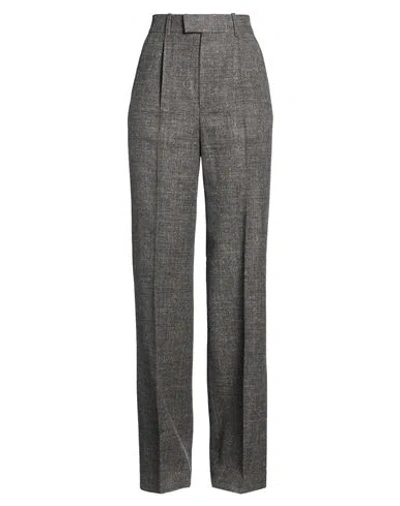 Rohe Róhe Woman Pants Grey Size 12 Virgin Wool, Linen, Polyamide, Cotton In Gray