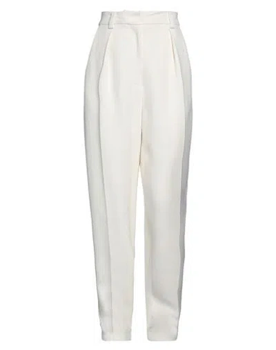 Rohe Róhe Woman Pants Ivory Size 10 Viscose, Elastane In White