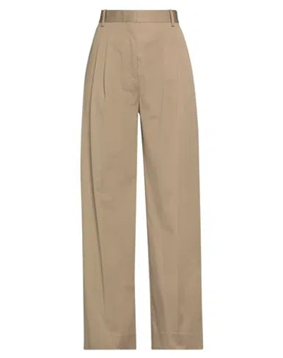 Rohe Róhe Woman Pants Khaki Size 12 Cotton In Beige