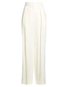 Rohe Róhe Woman Pants Pastel Yellow Size 8 Viscose, Wool In White