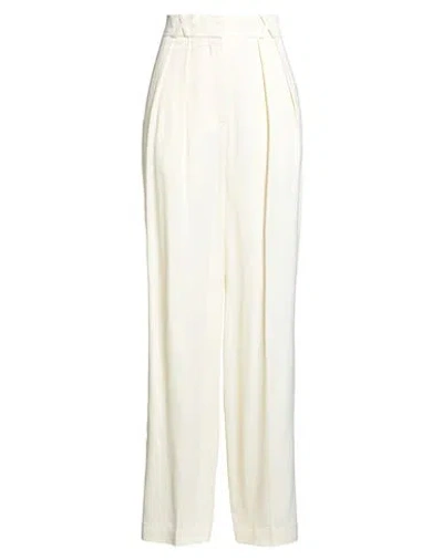 Rohe Róhe Woman Pants Pastel Yellow Size 8 Viscose, Wool