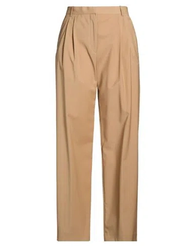 Rohe Róhe Woman Pants Sand Size 14 Polyester, Wool, Elastane In Neutral