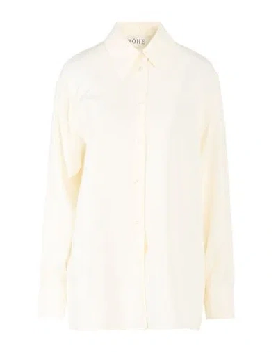 Rohe Róhe Woman Shirt Ivory Size 4 Silk In Neutral