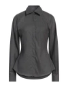 Rohe Róhe Woman Shirt Lead Size 10 Virgin Wool, Elastane