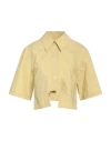 Rohe Róhe Woman Shirt Yellow Size 6 Cotton In Yellow