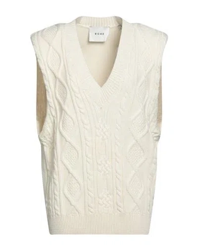 Rohe Róhe Woman Sweater Ivory Size 4 Wool In White