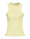 Rohe Róhe Woman Tank Top Yellow Size 10 Cotton