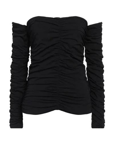 Rohe Róhe Woman Top Black Size 12 Organic Cotton, Elastane