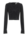 Rohe Róhe Woman Top Black Size 8 Viscose In Black