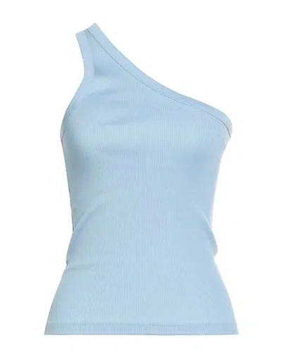Rohe Róhe Woman Top Light Blue Size 4 Cotton