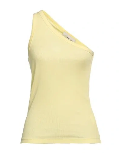 Rohe Róhe Woman Top Pastel Yellow Size 10 Cotton