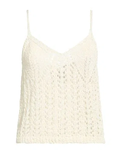 Rohe Róhe Woman Top Off White Size 6 Mako Cotton, Polyacrylic, Polyamide