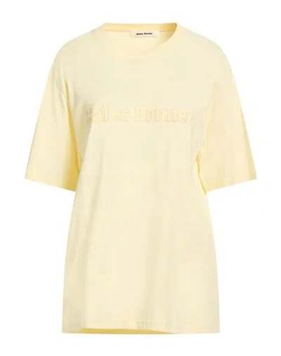 Rohe Róhe Woman T-shirt Pastel Yellow Size Xl Organic Cotton In Multi