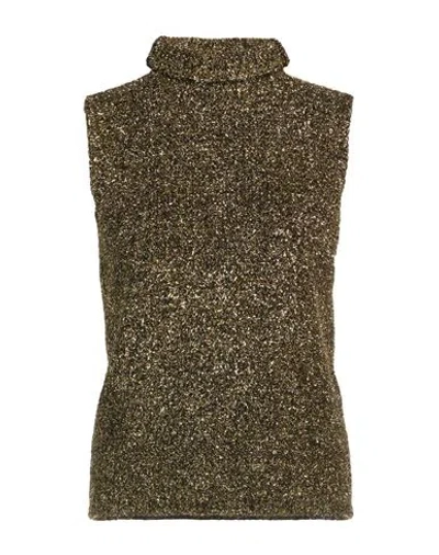 Rohe Róhe Woman Turtleneck Gold Size 8 Polyamide, Metallic Fiber, Mohair Wool, Wool, Elastane