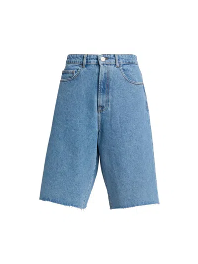 Rohe Women's Baggy Fit Denim Shorts In Blue