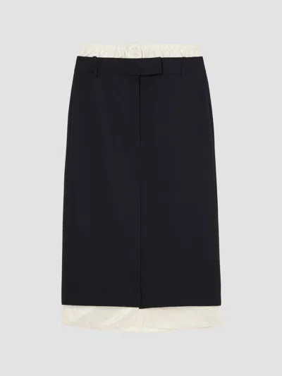 Rohe Straight Midi Skirt In Black