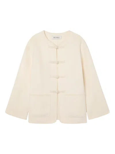 Rohe Women's Double-faced Wool Jacket In White