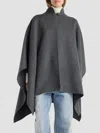 Rohe Pankou Wool And Cashmere-blend Cape In Dark Grey