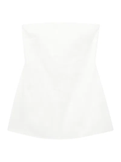 Rohe Women's Poplin Bustier Top In White