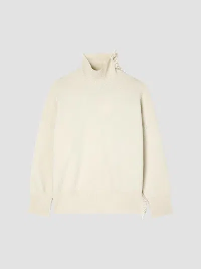 Rohe Women's Stretch-wool Turtleneck Sweater In White