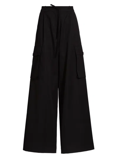 Rohe Women's Tailored Cargo Trousers In Black