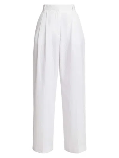 Rohe Women's Wide-leg Cotton Chino Pants In White