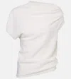 Rohe Deconstructed Merino Wool-cashmere Top In White