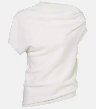 Rohe Deconstructed Merino Wool-cashmere Top In 112_310 Off White