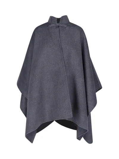 Rohe Asymmetrical Wool-blend Cape In White