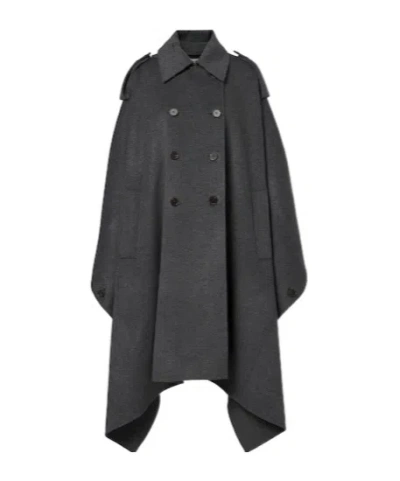 Rohe Wool And Cashmere Cape In Gray