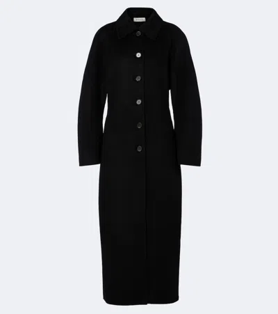 Rohe Double-faced Elongated Sculptural Coat In Black