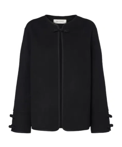 Rohe Wool And Cashmere Jacket In Black