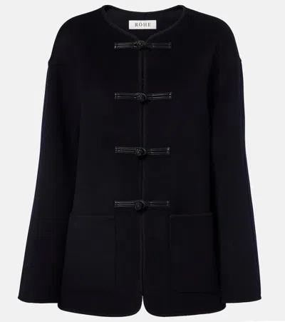Rohe Róhe Wool And Cashmere Jacket In Blue