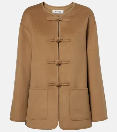 Rohe Róhe Wool And Cashmere Jacket In Brown