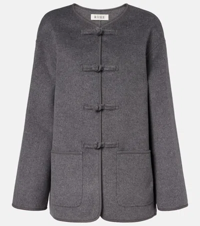 Rohe Róhe Wool And Cashmere Jacket In Gray