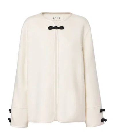 Rohe Wool And Cashmere Jacket In Neutral