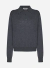ROHE WOOL AND CASHMERE POLO SWEATER