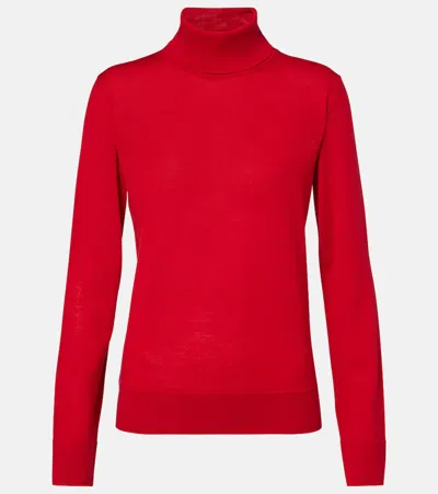 Rohe Róhe Wool And Cashmere Turtleneck Sweater In Red