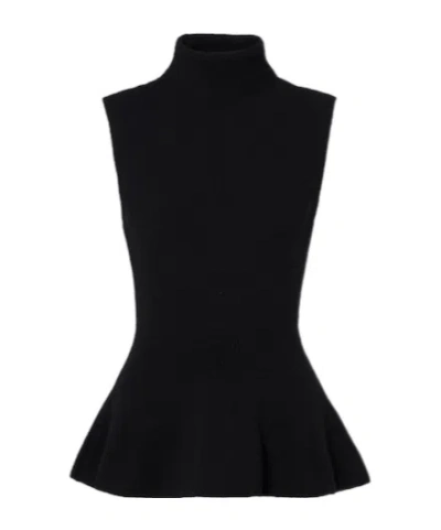 Rohe Wool And Cashmere Turtleneck Top In Black