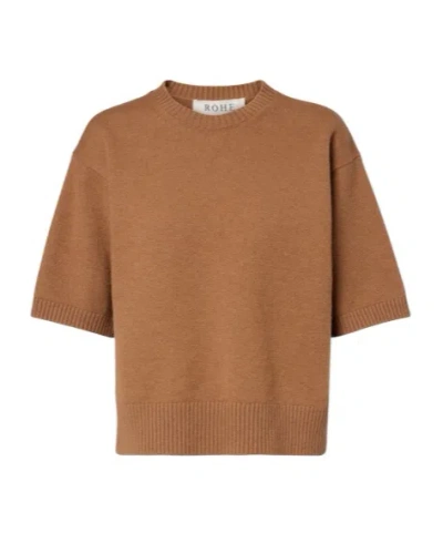 Rohe Wool And Cashmere-blend Sweater In Brown