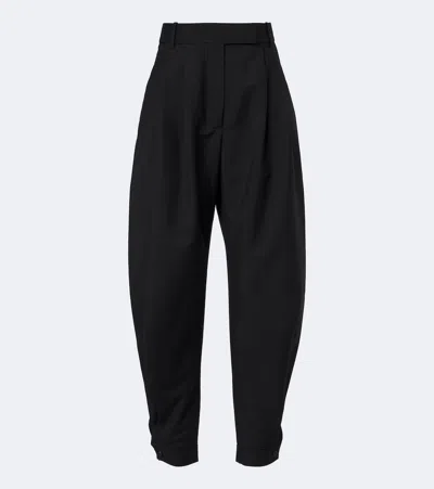 Rohe Wool And Mohair Balloon Pants In Black