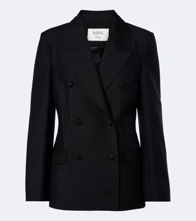 Rohe Róhe Wool And Mohair Blazer In Black