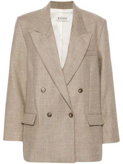 Rohe Wool Blazer In Neutrals