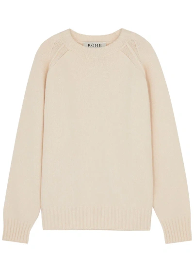 Rohe Wool-blend Jumper In Off White