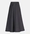Rohe Wool-blend Midi Skirt In Blue