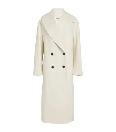 Rohe Wool-blend Oversized Coat In Neutral